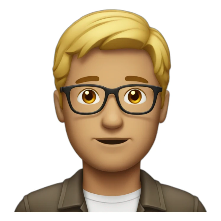 Men with glass sticker