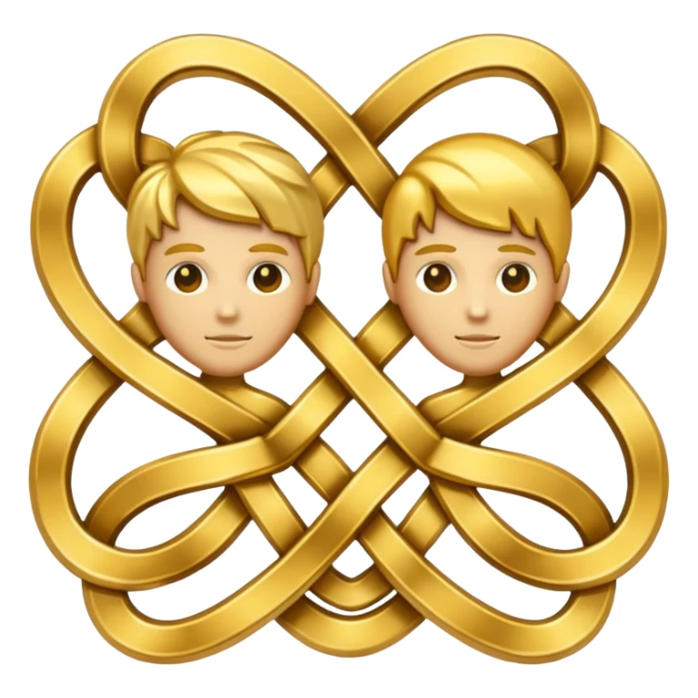 Symbol that represents the union of people sticker