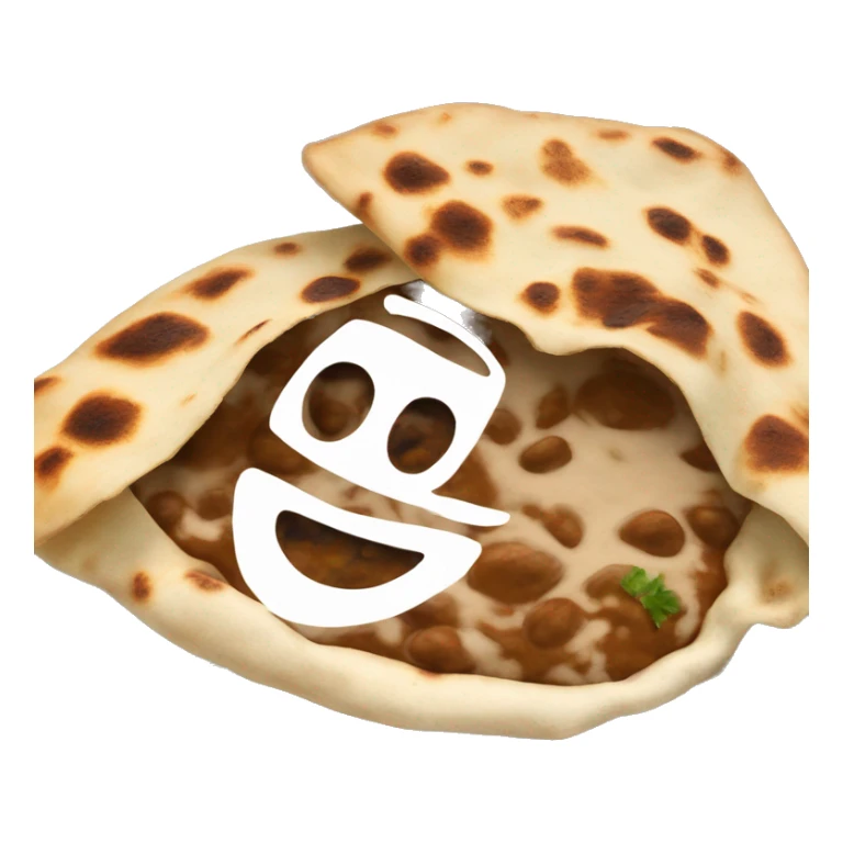 Dal makhani and garlic naan r sticker