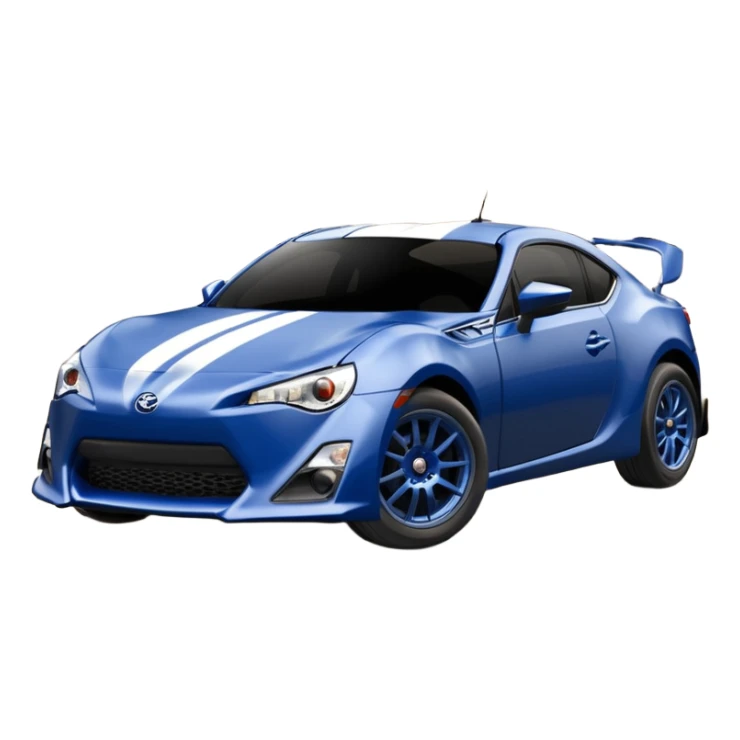Extremely Distressed dented rusty old Extended wheelbase 2013 scion fr-s dark matte blackened blue 4wd monster Baja California desert silver-wheeled stadium racer  sticker