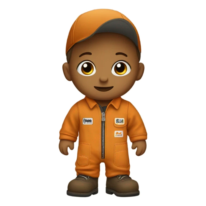 Baby wearing carhartts  sticker