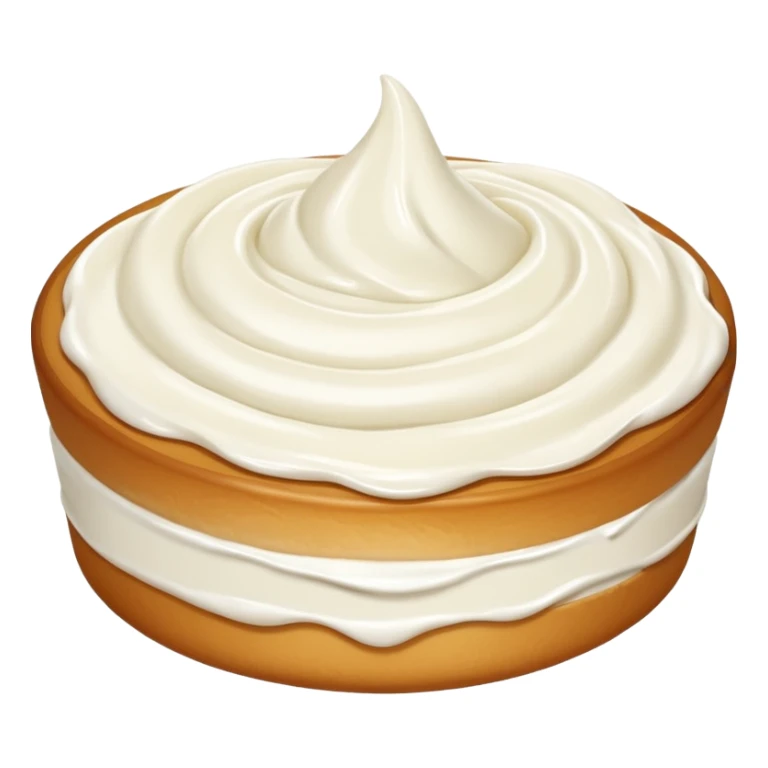 a dollop of cream cheese, simple, clear sticker