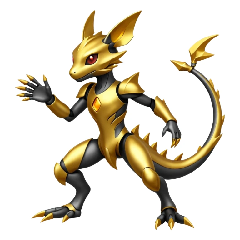 Modern Cyber Lombax-Fakémon-creature, full body sticker