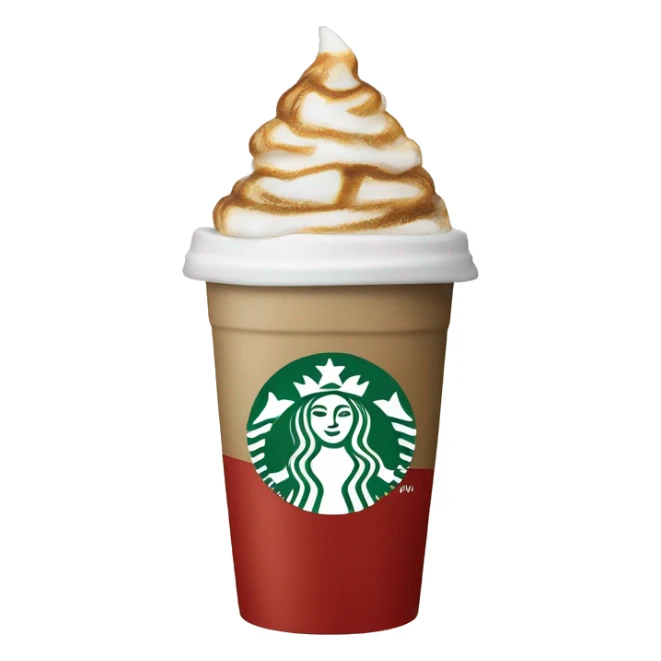 Starbucks holiday cup hot coffee sticker