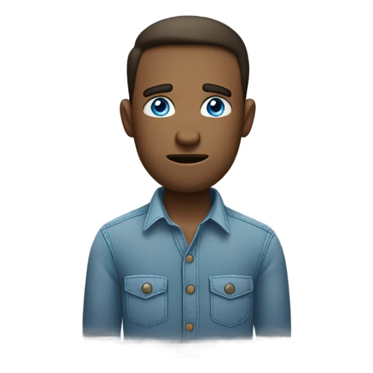 Blue eyed guy who works hard but is still a loser sticker