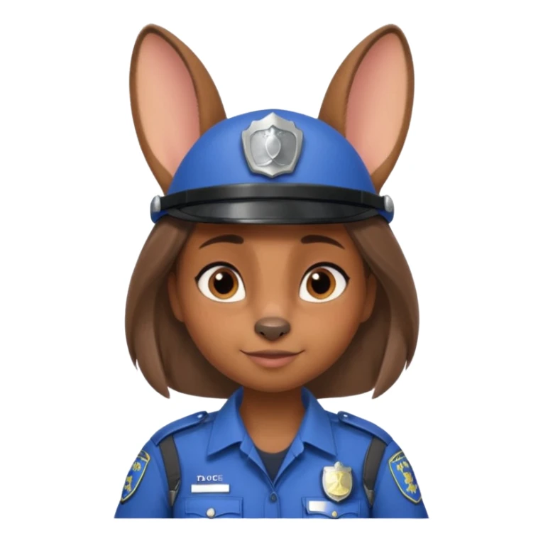 judy hopps with police suit from zootopia, pixar sticker