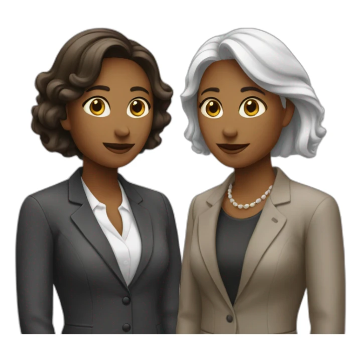 meeting-two-women-familiar sticker