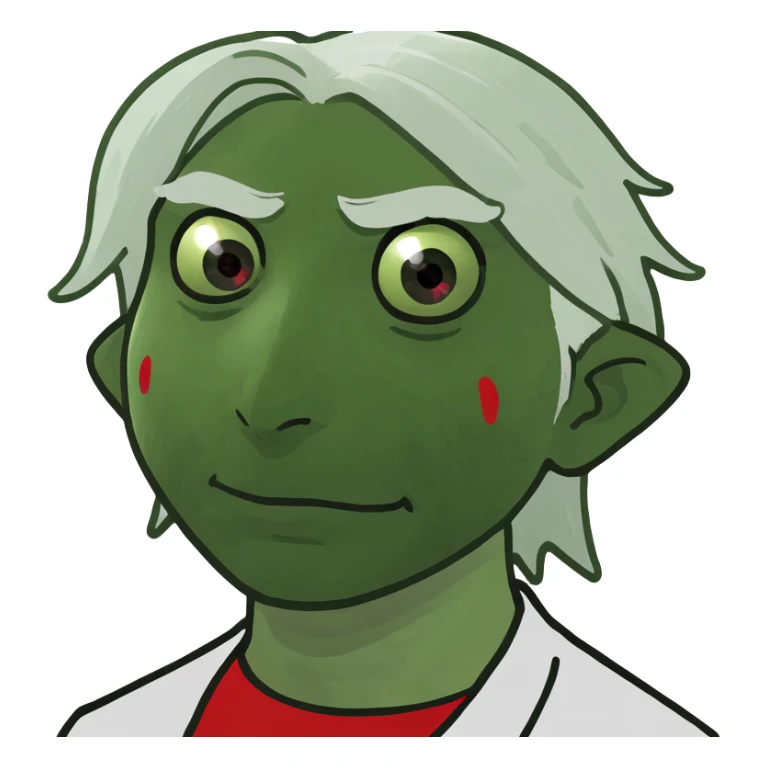 Albinos with white hair and red eyes  sticker