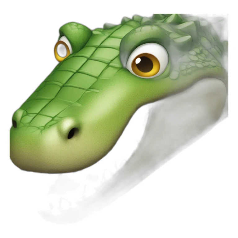 Chat avec un crocodile sur le dos sticker