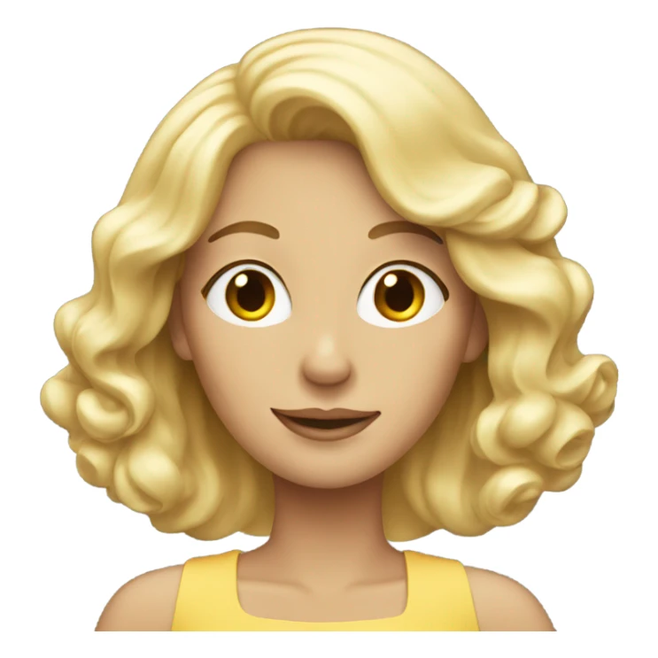 A women with blond hair who look rich sticker
