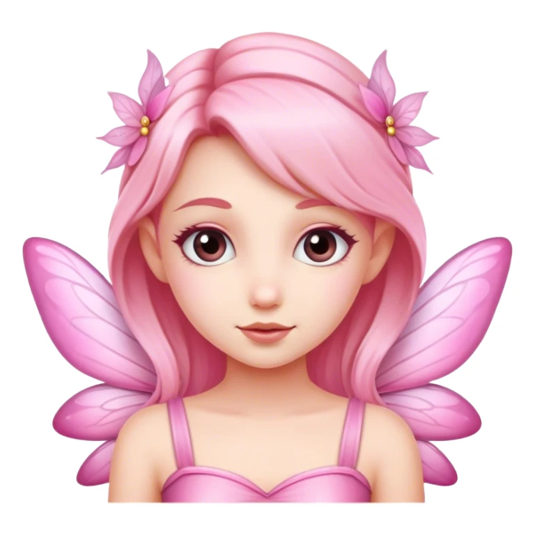 A girl who is a pink fairy sticker