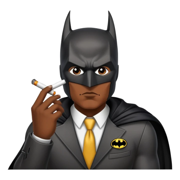 batman smoking and he is Latin sticker