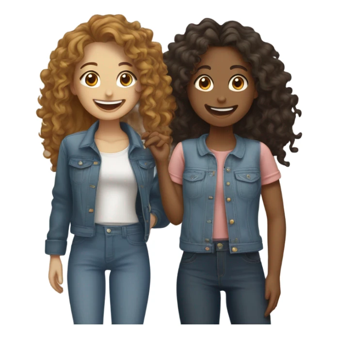Girl best friends  sticker