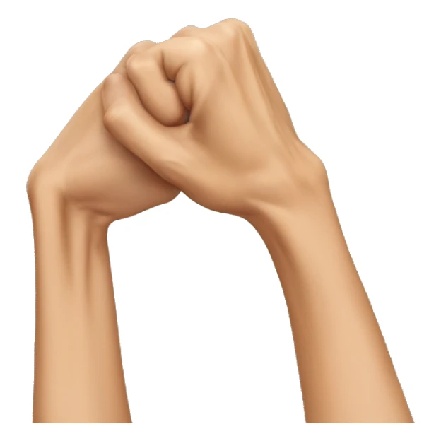 Caucasian woman arm muscles sticker