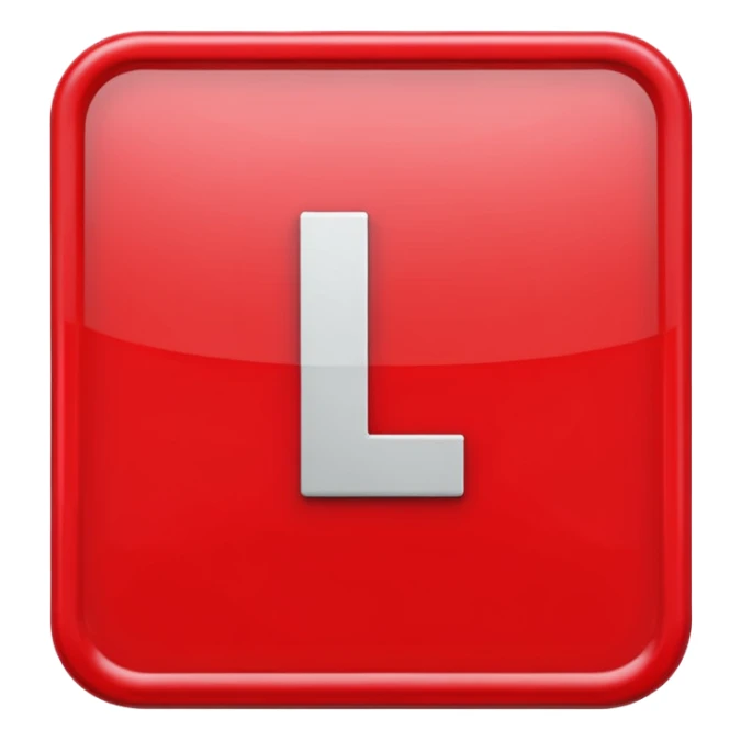 L plate emoji sticker