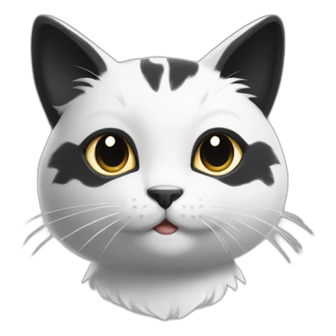 black-and-white-cat-fairly-pokemon sticker