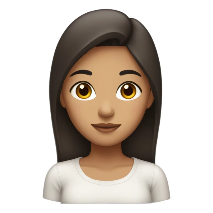 Aisan latina girl with hazle eyes sticker