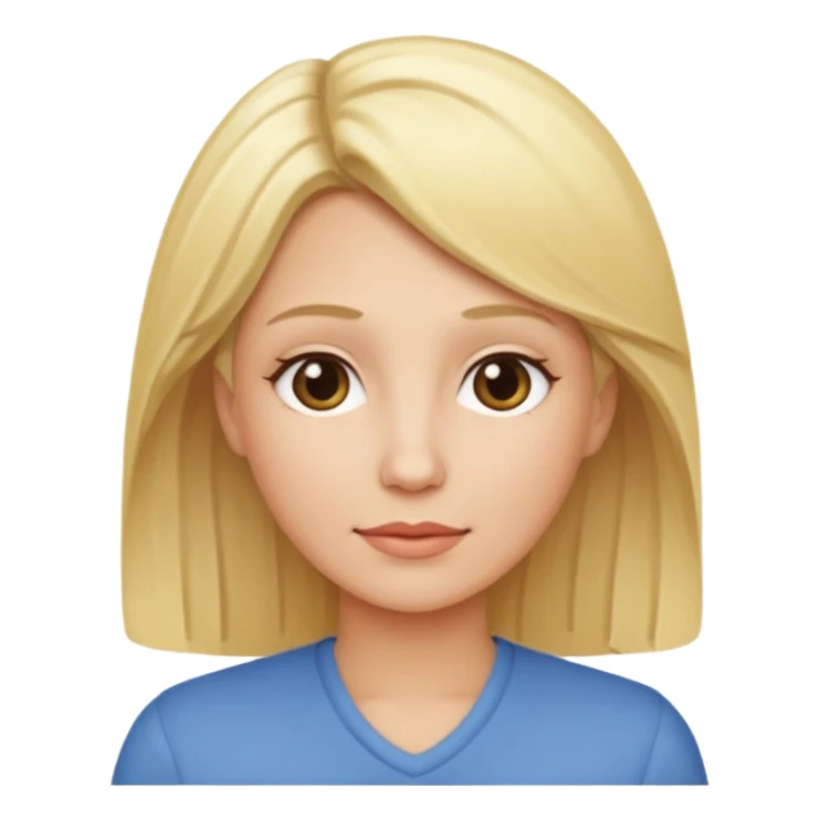 mom with blond hair sticker