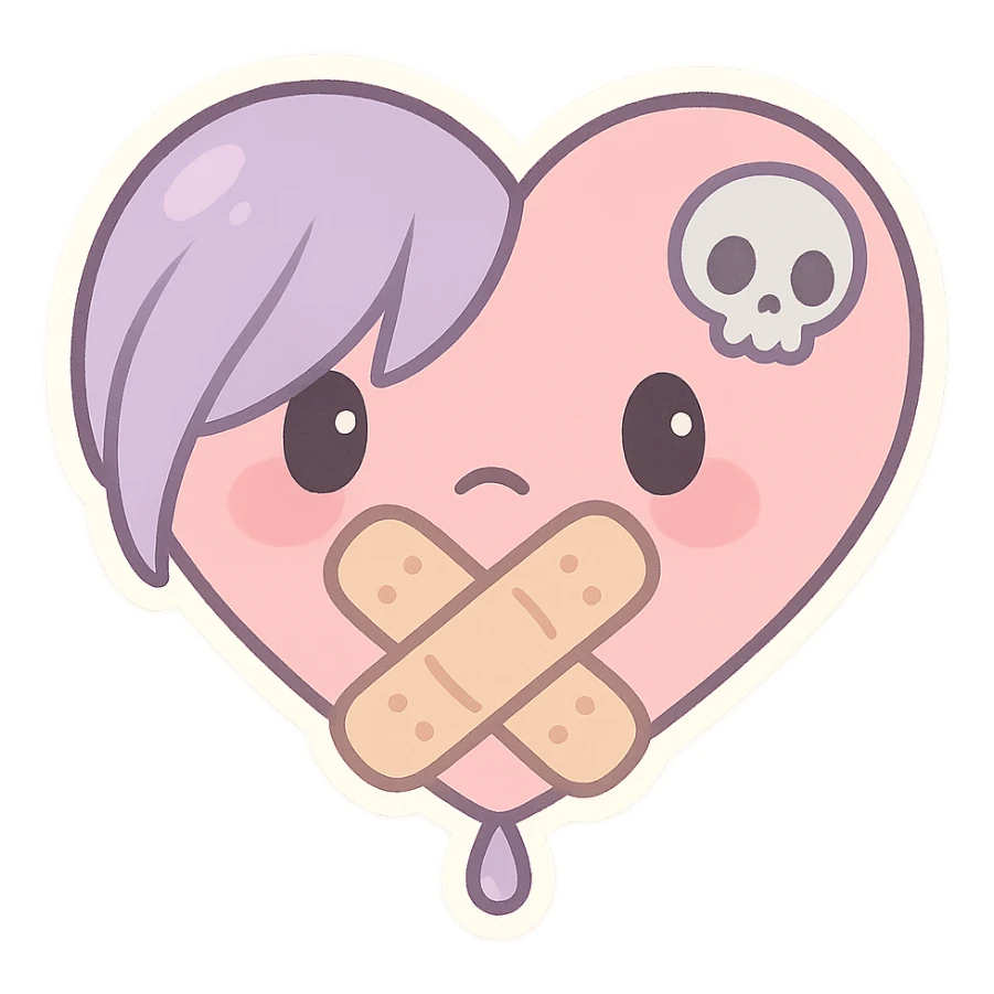 pastel emo object sticker