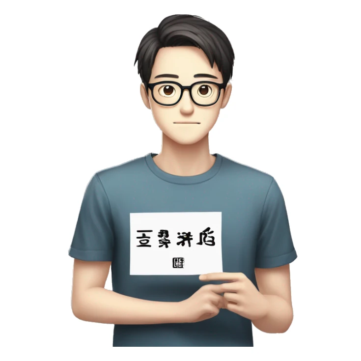 Guy with specs holding banner on which Manhwa_Flix is written  sticker