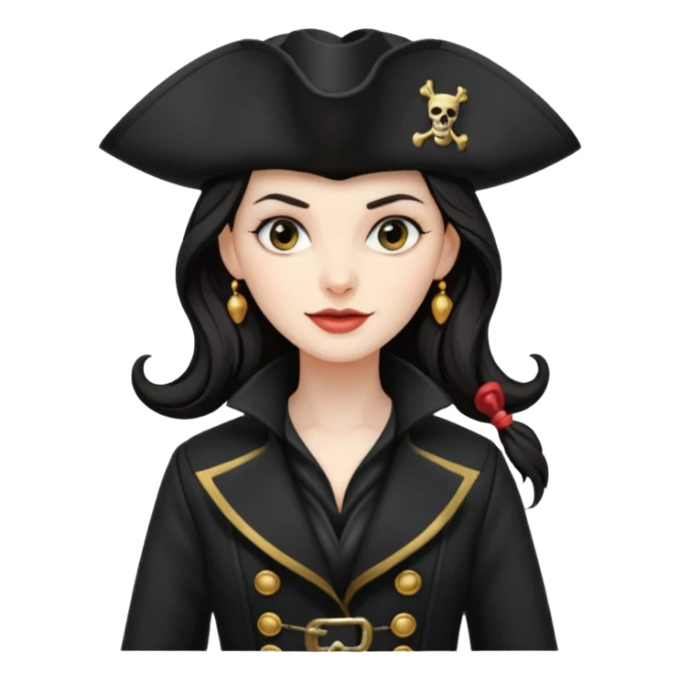 captain hook woman sticker