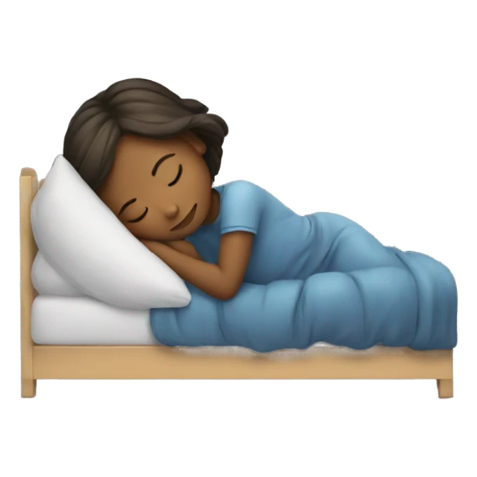 Girl sleep sticker