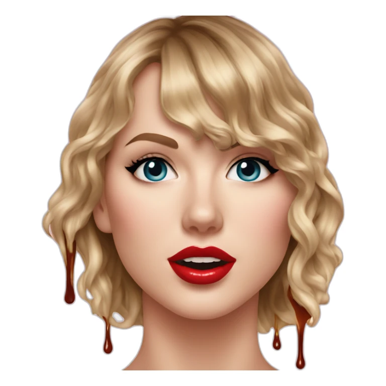 taylor-swift-selfie-milk-on-face-dripping sticker