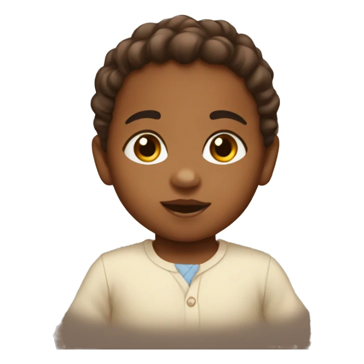 Brownskin baby sticker