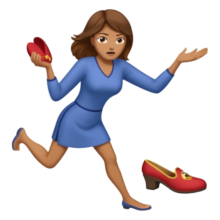 Terlik fırlatan anne sticker