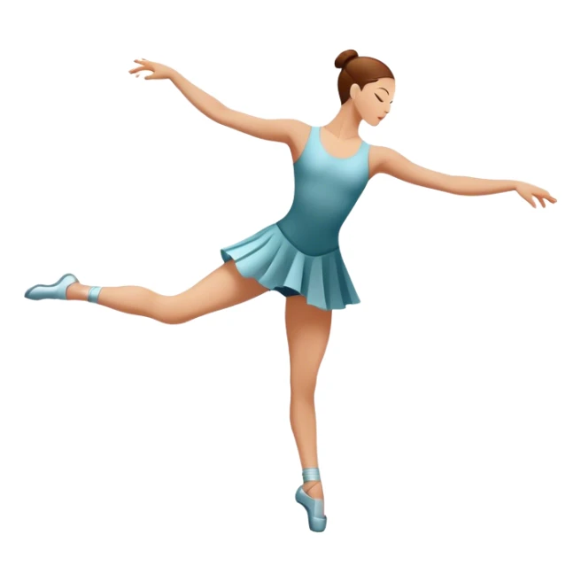 Icon for Contemporary Dance: dynamic dance poses, athletic footwear and fluid movement lines, with a minimalist dance floor and creative lighting. The icon should convey energy, expression and the versatility of contemporary dance. Transparent background. sticker