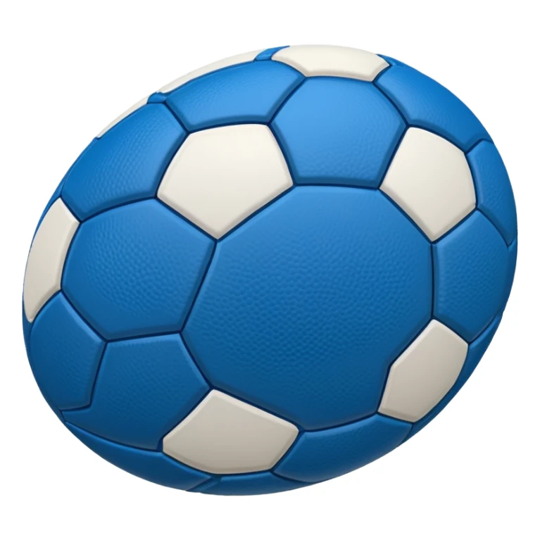 blue football ball sticker