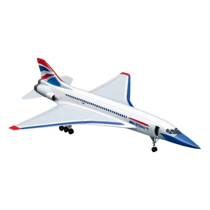 Concorde - British Airways (Model Year: 2020) (Iconic colour: White with blue and red) sticker