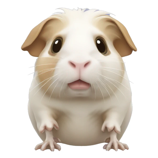 full skeleton of a guinea pig without meat sticker