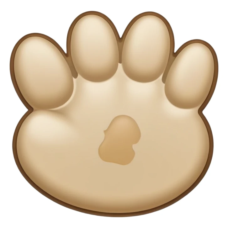 puppy paw print with a border sticker