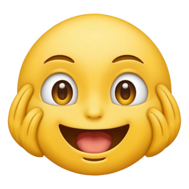 Lazy eye emoji with open mouth sticker