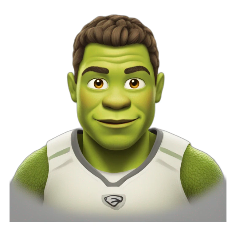 Shrek as christiano ronaldo sticker