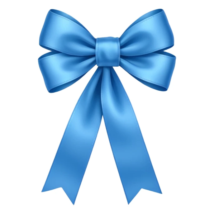 Blue ribbon sticker