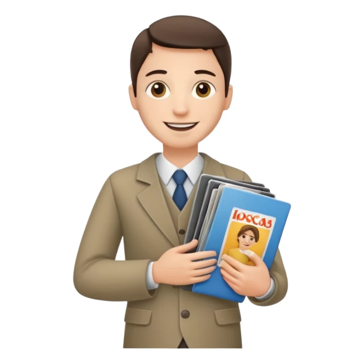 Testemunha de jeová com revista com carrinho de revistas sticker