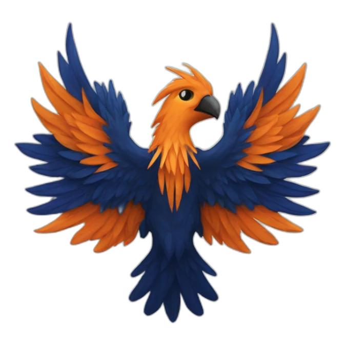 team logo - the name of the team is phoenix sticker