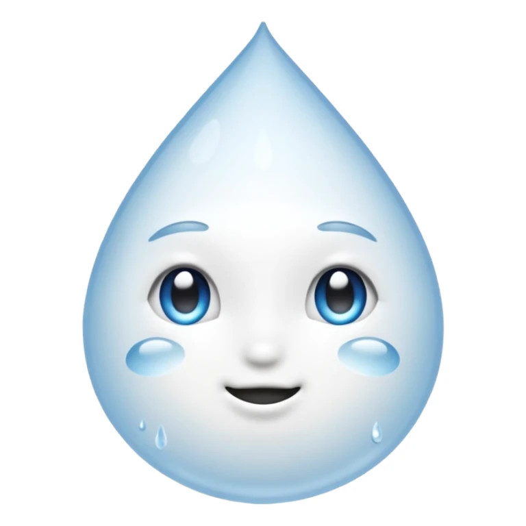 Pure white Sweat Droplets emoji sticker