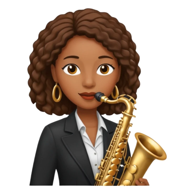 black woman Street Musician sticker