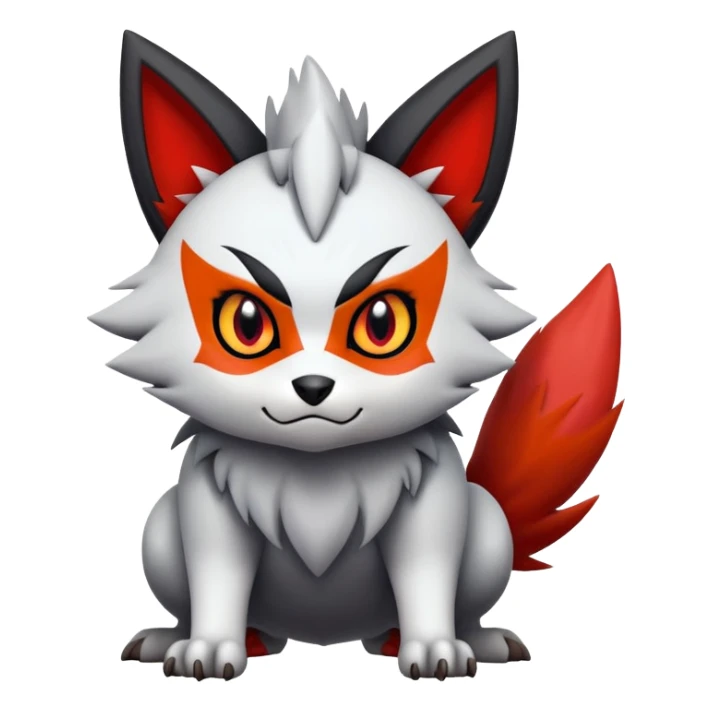 Zorua-Zangoose-Litten-hybrid-creature sticker