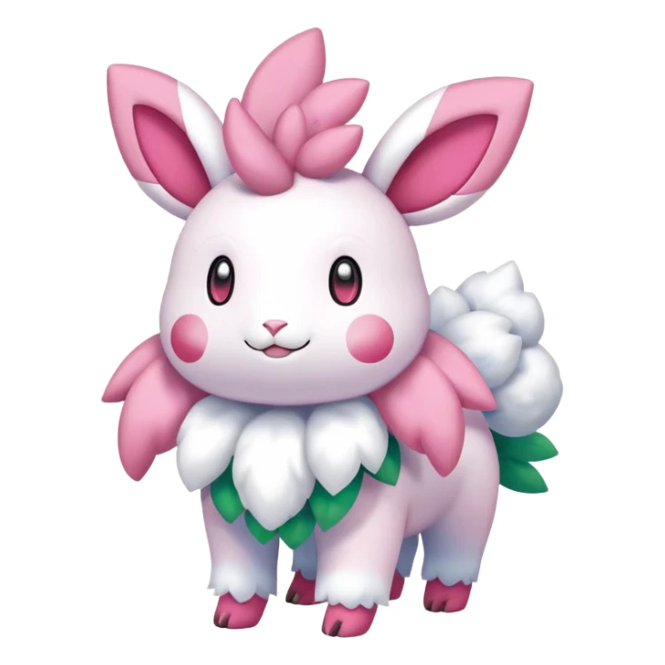 Shiny Shaymin-Mareep-Sylveon-Hybrid (Full body) sticker