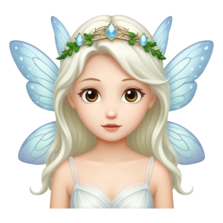 fairy wearing white ethereal sticker