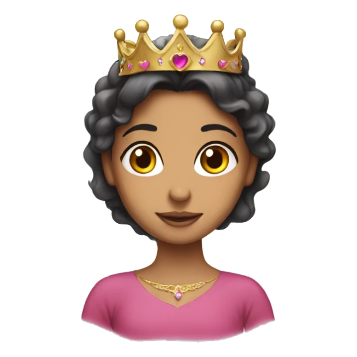 Lebanese Girl with a princess crown  sticker