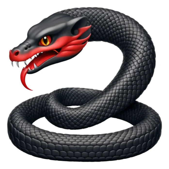 Black colour red colour eyes and attack more cobra sticker