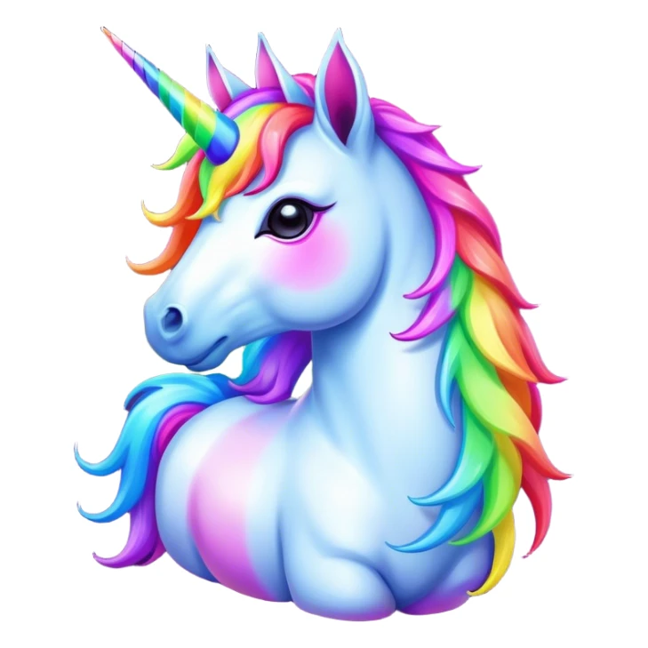 Neon Unicorn sticker