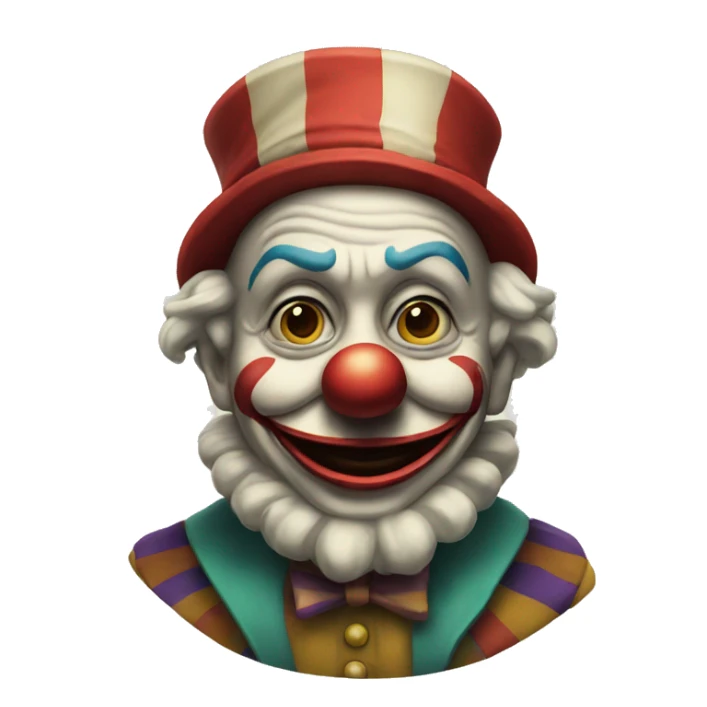 En old money clown sticker