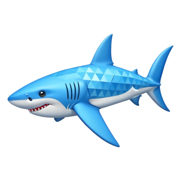 Tiburón con zapatos azules  sticker