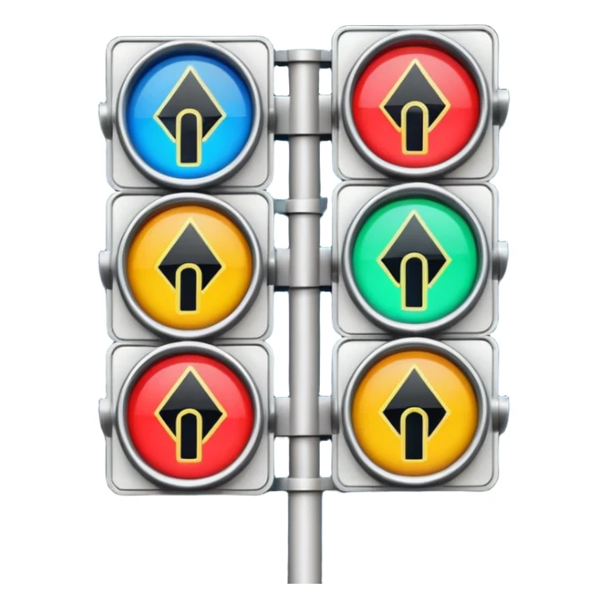 mac os icon rotation retro street signal arrows rotating inversion sticker